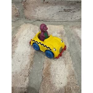VTG Barney & Friends Vehicles Purple Dinosaur Driving Taxi Cab Diecast Car Lyons